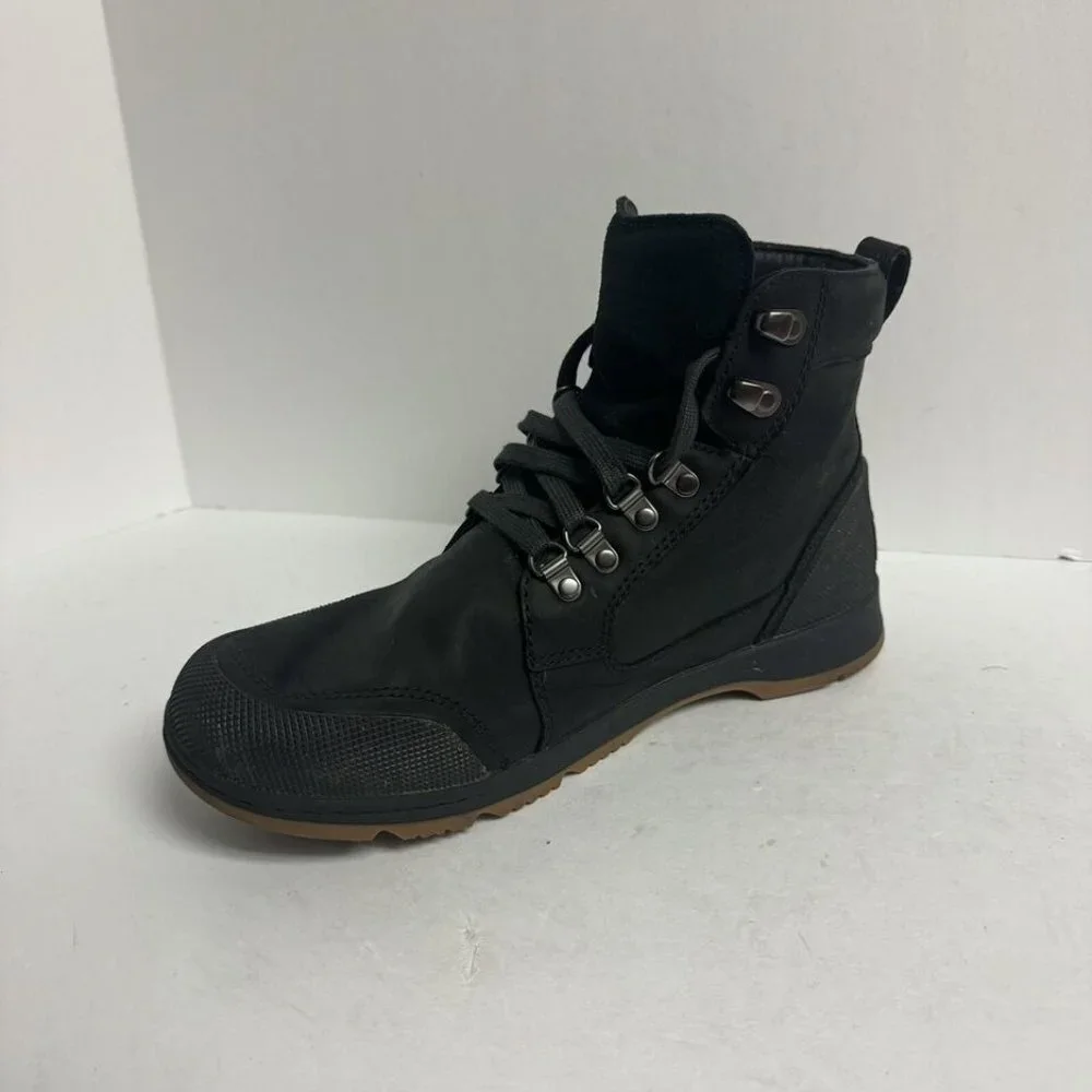 Sorel Mens Ankeny II Mid OD Waterproof Boot Black Size 9 M